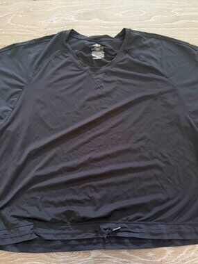 Womens Athletic Works black short sleeve t-shirt tee top size XL